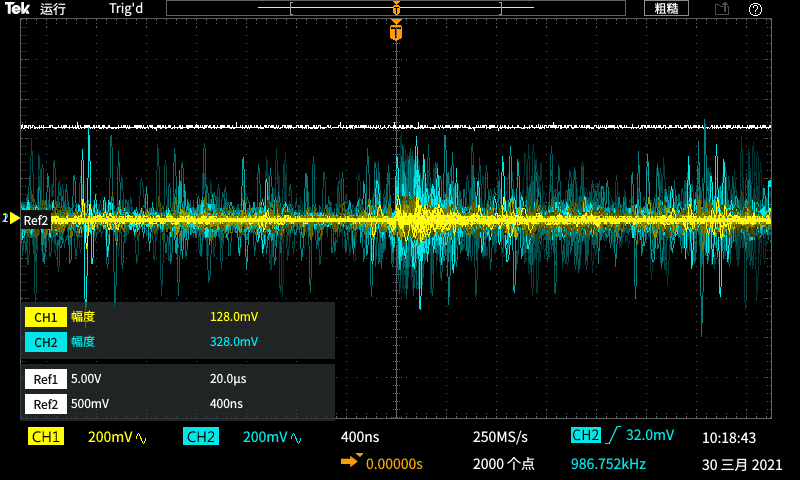 CH2用普通10X探头测试.png